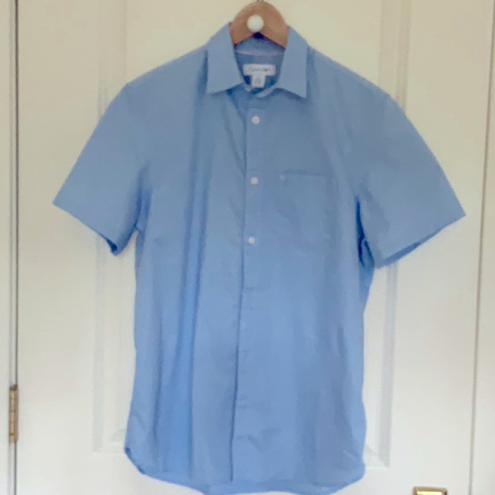 Calvin Klein Men's Short Sleeve Button Up Shirt